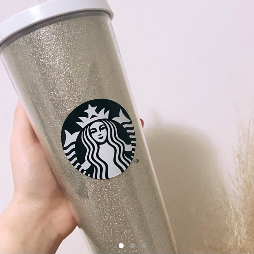 Starbucks Silver Glitter Sparkle Venti Tumbler